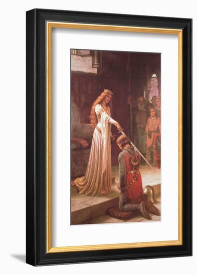 The Accolade-Edmund Blair Leighton-Framed Art Print