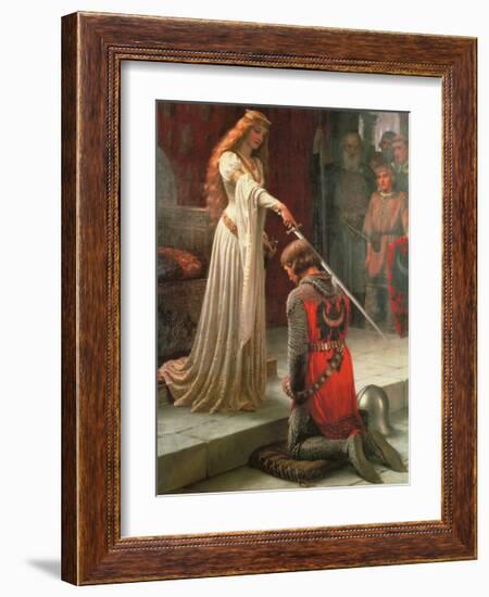 The Accolade-Edmund Blair Leighton-Framed Art Print