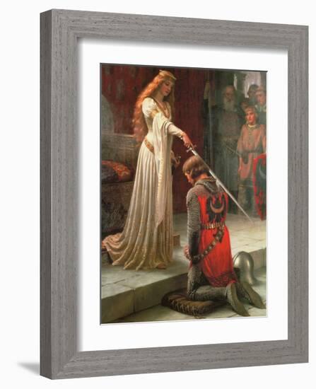 The Accolade-Edmund Blair Leighton-Framed Art Print