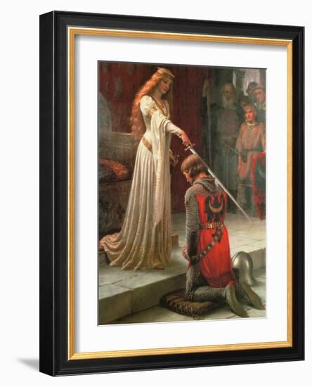 The Accolade-Edmund Blair Leighton-Framed Art Print