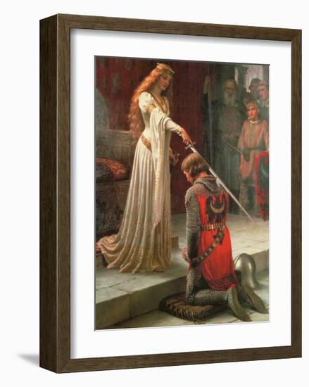 The Accolade-Edmund Blair Leighton-Framed Art Print