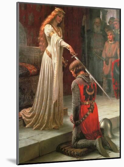 The Accolade-Edmund Blair Leighton-Mounted Art Print