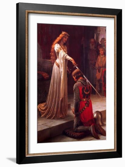 The Accolade-Edmund Blair Leighton-Framed Art Print