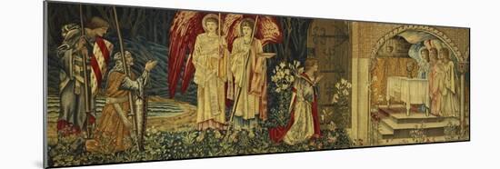 The Achievement of the Holy Grail by Sir Galahad, Sir Bors and Sir Percival-Edward Burne-Jones-Mounted Giclee Print
