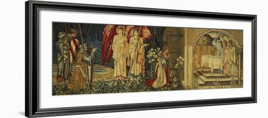 The Achievement of the Holy Grail by Sir Galahad, Sir Bors and Sir Percival-Edward Burne-Jones-Framed Giclee Print