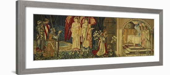 The Achievement of the Holy Grail by Sir Galahad, Sir Bors and Sir Percival-Edward Burne-Jones-Framed Giclee Print