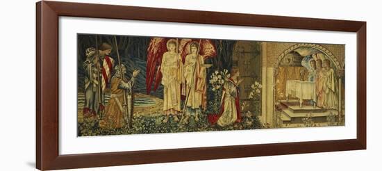 The Achievement of the Holy Grail by Sir Galahad, Sir Bors and Sir Percival-Edward Burne-Jones-Framed Giclee Print