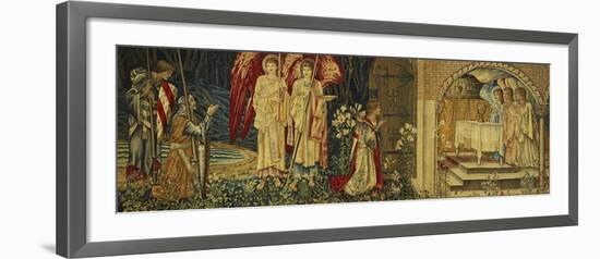 The Achievement of the Holy Grail by Sir Galahad, Sir Bors and Sir Percival-Edward Burne-Jones-Framed Giclee Print