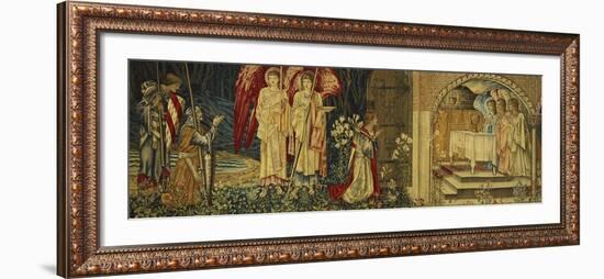 The Achievement of the Holy Grail by Sir Galahad, Sir Bors and Sir Percival-Edward Burne-Jones-Framed Giclee Print