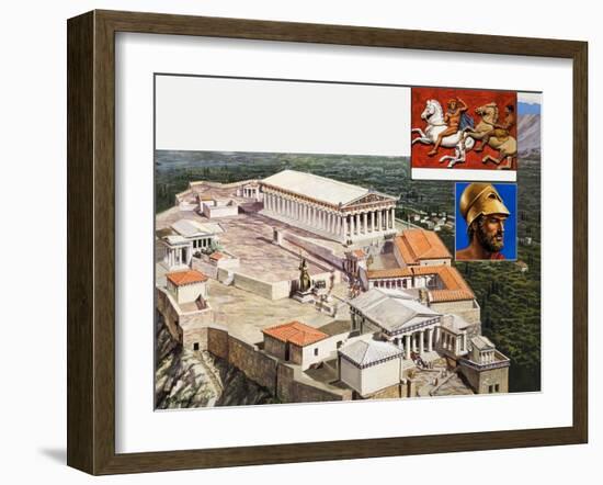 The Acropolis and Parthenon, 1981-Payne-Framed Giclee Print