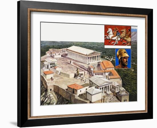 The Acropolis and Parthenon, 1981-Payne-Framed Giclee Print