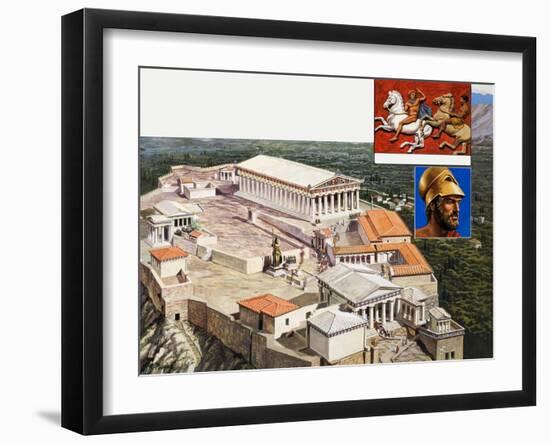 The Acropolis and Parthenon, 1981-Payne-Framed Giclee Print