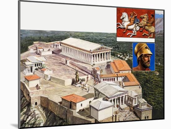 The Acropolis and Parthenon, 1981-Payne-Mounted Giclee Print