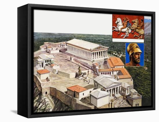 The Acropolis and Parthenon, 1981-Payne-Framed Premier Image Canvas