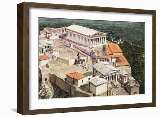 The Acropolis and Parthenon-Roger Payne-Framed Giclee Print