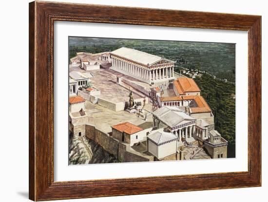 The Acropolis and Parthenon-Roger Payne-Framed Giclee Print