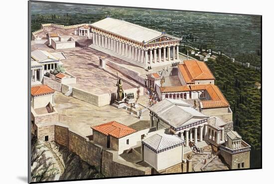 The Acropolis and Parthenon-Roger Payne-Mounted Giclee Print