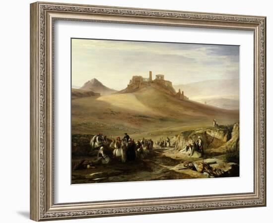 The Acropolis, Athens, Greece, View from East, 1852-Edward Lear-Framed Giclee Print