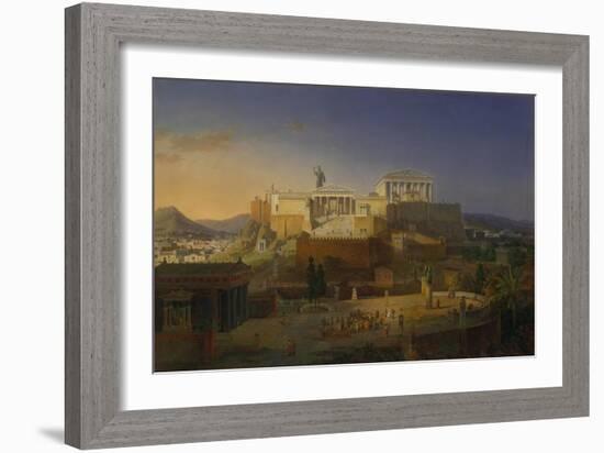 The Acropolis of Athens, 1846-Leo Von Klenze-Framed Giclee Print