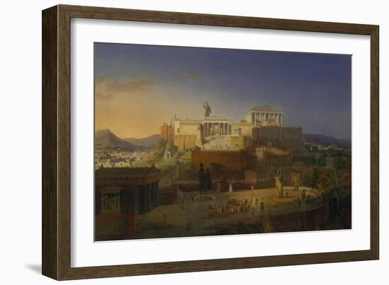 The Acropolis of Athens, 1846-Leo Von Klenze-Framed Giclee Print