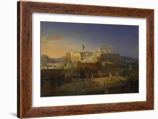 The Acropolis of Athens, 1846-Leo Von Klenze-Framed Giclee Print