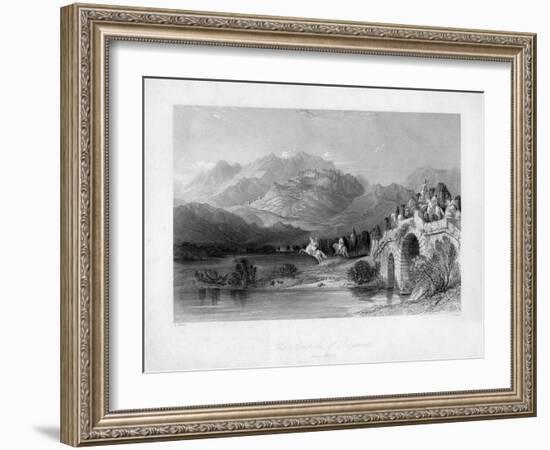 The Acropolis of Pergamum (Bergam), Turkey, 19th Century-J Redaway-Framed Giclee Print