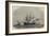 The Action Off Cherbourg on Sunday Between the Alabama and the Kearsarge, the Alabama Sinking-null-Framed Giclee Print