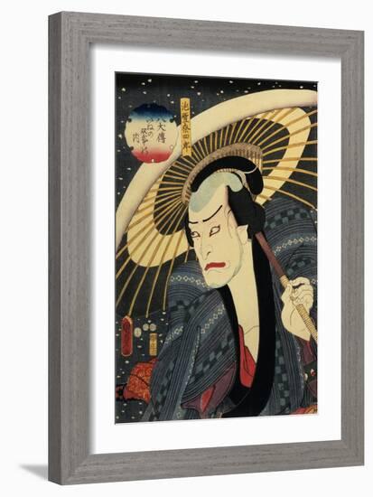 The Actor Ichikawa Danjuro VII (1791-1959)-Utagawa Kunisada-Framed Giclee Print