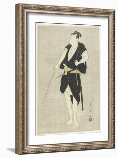 The Actor Ichikawa Danjuro Vl, Late 18th-Early 19th Century-Katsukawa Shun'ei-Framed Giclee Print