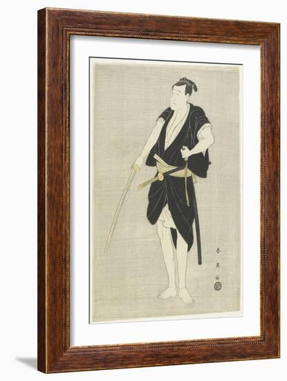 The Actor Ichikawa Danjuro Vl, Late 18th-Early 19th Century-Katsukawa Shun'ei-Framed Giclee Print