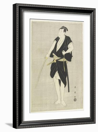 The Actor Ichikawa Danjuro Vl, Late 18th-Early 19th Century-Katsukawa Shun'ei-Framed Giclee Print