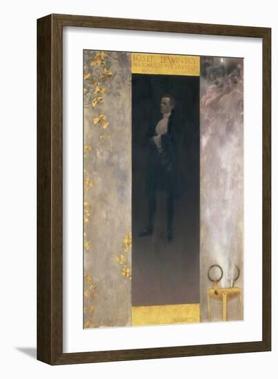 The Actor Josef Lewinsky as Carlos in Goethe's Clavigo, 1895-Gustav Klimt-Framed Giclee Print