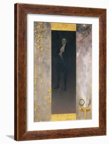 The Actor Josef Lewinsky as Carlos in Goethe's Clavigo, 1895-Gustav Klimt-Framed Giclee Print