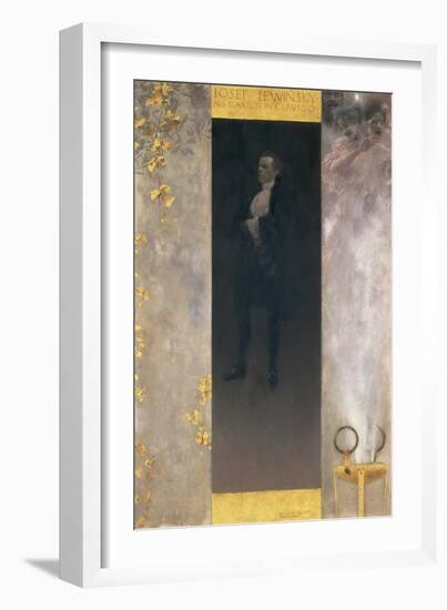 The Actor Josef Lewinsky as Carlos in Goethe's Clavigo, 1895-Gustav Klimt-Framed Giclee Print