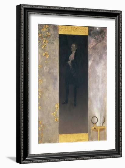 The Actor Josef Lewinsky as Carlos in Goethe's Clavigo, 1895-Gustav Klimt-Framed Giclee Print