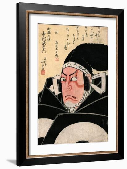 The Actor Nakamura Utaemon in the Role of Kato Masakiyo-Shunkosai Hokushu-Framed Premium Giclee Print