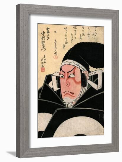The Actor Nakamura Utaemon in the Role of Kato Masakiyo-Shunkosai Hokushu-Framed Giclee Print