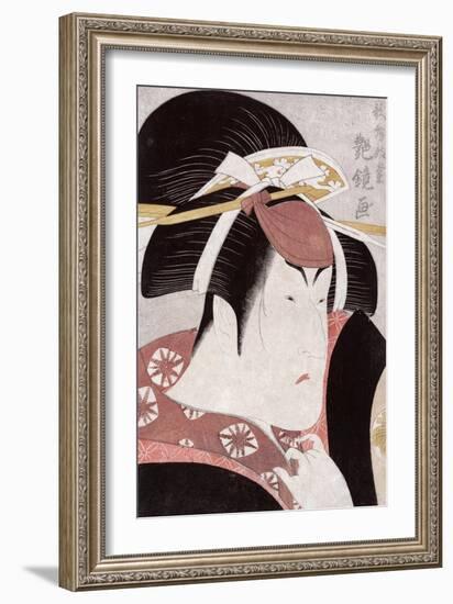 The Actor Nakayama Tomisaburo, Japanese Wood-Cut Print-Lantern Press-Framed Art Print