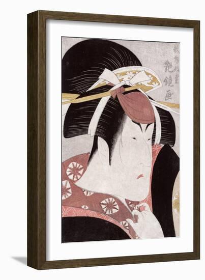 The Actor Nakayama Tomisaburo, Japanese Wood-Cut Print-Lantern Press-Framed Art Print