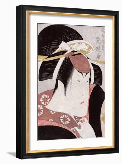 The Actor Nakayama Tomisaburo, Japanese Wood-Cut Print-Lantern Press-Framed Art Print