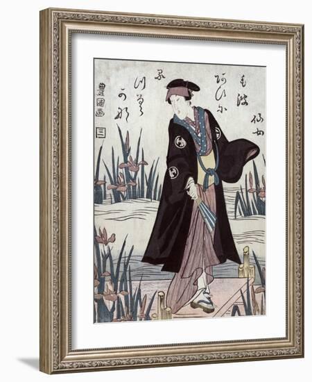 The Actor Segawa Kikunojo, Japanese Wood-Cut Print-Lantern Press-Framed Art Print