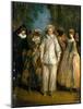 The Actors of the Commedia Dell'Arte-Nicolas Lancret-Mounted Giclee Print