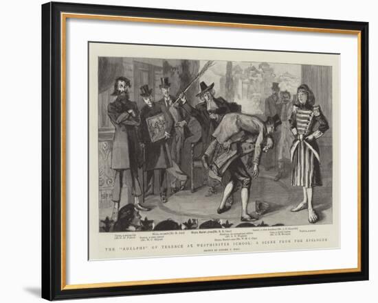 The Adelphi of Terence at Westminster School, a Scene from the Epilogue-Sydney Prior Hall-Framed Giclee Print