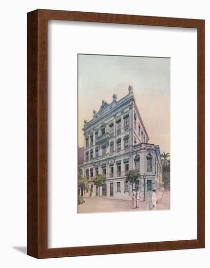 'The Administrative Offices of the Leopoldina Railway, facing Rio Bay', 1914-Unknown-Framed Photographic Print