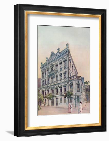 'The Administrative Offices of the Leopoldina Railway, facing Rio Bay', 1914-Unknown-Framed Photographic Print