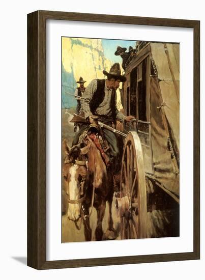 The Admirable Outlaw, 1906-Newell Convers Wyeth-Framed Giclee Print