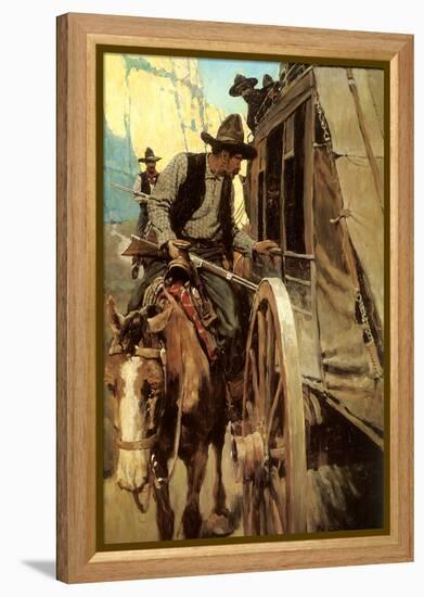 The Admirable Outlaw, 1906-Newell Convers Wyeth-Framed Premier Image Canvas