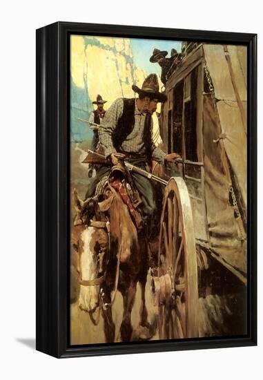 The Admirable Outlaw, 1906-Newell Convers Wyeth-Framed Premier Image Canvas