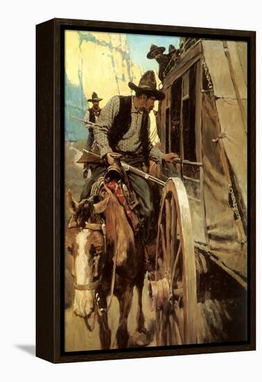 The Admirable Outlaw, 1906-Newell Convers Wyeth-Framed Premier Image Canvas