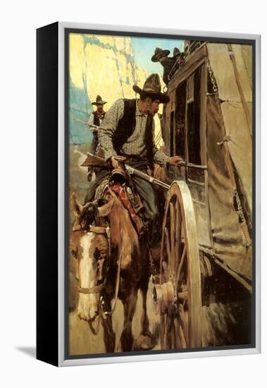 The Admirable Outlaw, 1906-Newell Convers Wyeth-Framed Premier Image Canvas